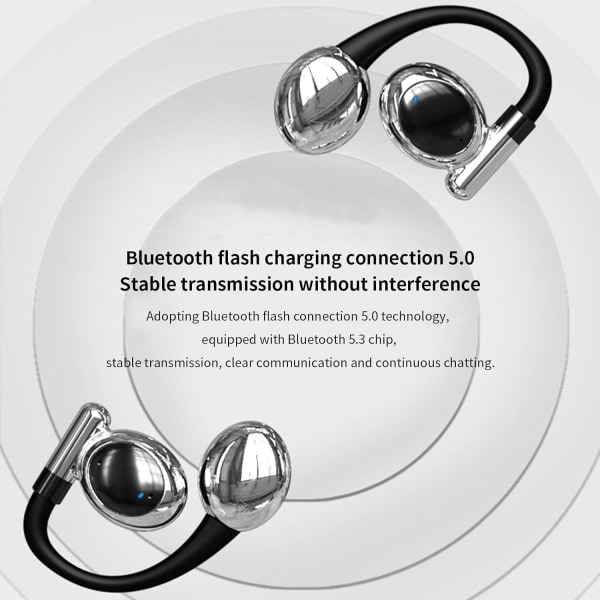 Öronmonterade Non in Ear Bluetooth 5.3 hörlurar med ultralång batteritid Sport vattentäta trådlösa hörlurar