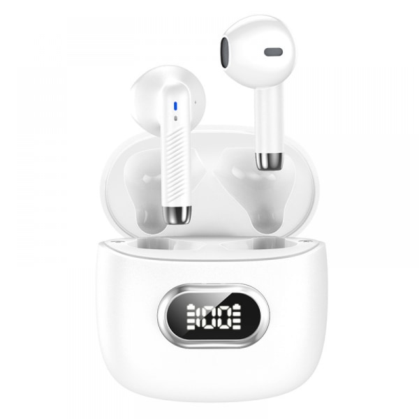 Trådlösa hörlurar, 2024 Bluetooth 5.3 hörlurar med brusreducering ENC Mic, Mini trådlösa Bluetooth hörlurar 42H HiFi stereohörlurar i örat