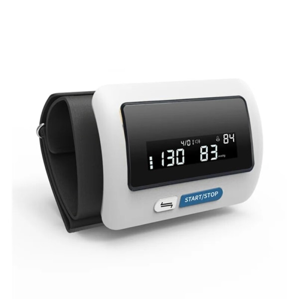 Uppladdningsbar blodtrycksmätare Blodtrycksmätare BP-monitor Tillbehör för hälsoövervakning, vit