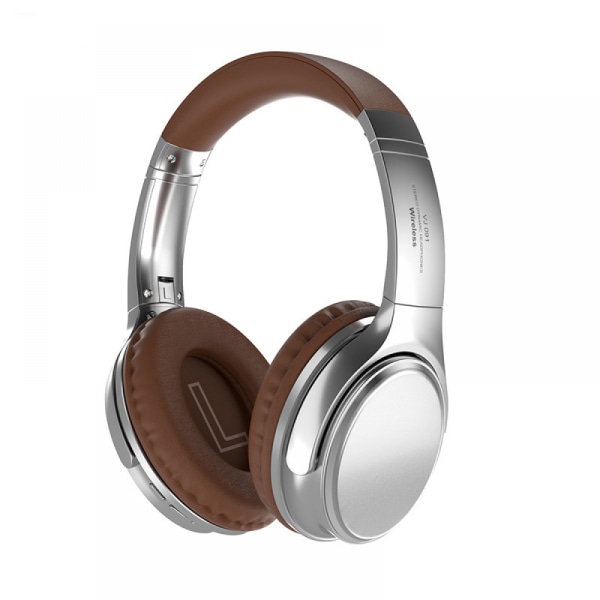 Trådlösa Bluetooth hörlurar, On Ear (Bass Boost, 29 timmars autonomi, snabbladdningsfunktion, akustisk isolering, hopfällbar design) Silverfärg