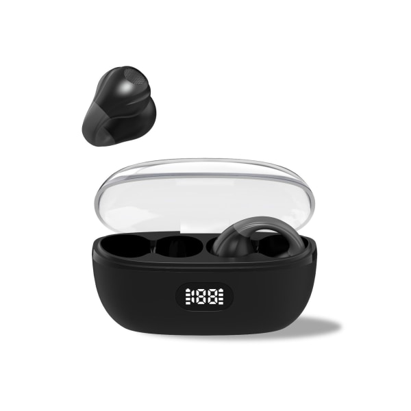Trådlösa hörlurar, trådlös öronklämma benledningshörlurar Bluetooth 5.3 för Android Samsung, små öppna öronsnäckor IPX7 vattentäta mini öppna öron