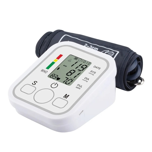 Medicinsk engelsk röstarm Digital blodtrycksmätare Tonometer 2 användare * 99 grupper Spela in hjärtfrekvenspulsmätare