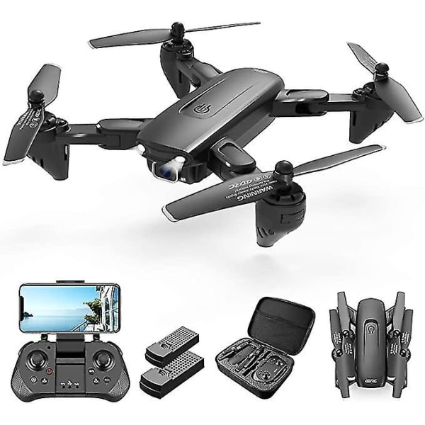 4drc drone med 1080p HD-kamera för vuxna nybörjare, för barn 2 batterier