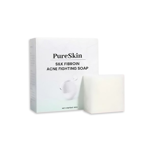2-pack - Silk Protein Facial Body Acne Anti-Acne Moisturizing Soap - Anti-Aging Cleanser och Fuktighetskräm för torr hud, rynkor -