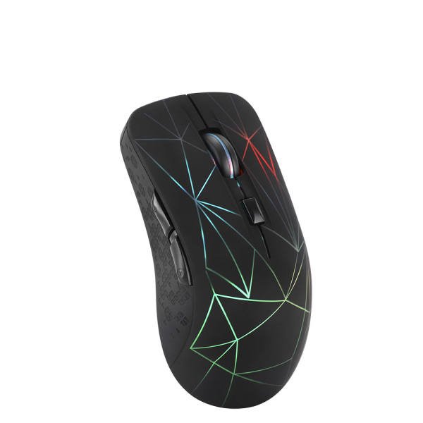 Trådlös Bluetooth mus, tyst och lysande uppladdningsbar mus, lämplig för dator