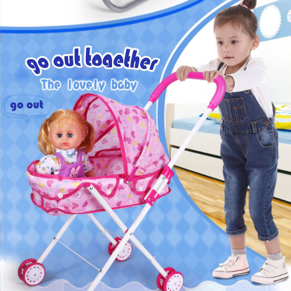Baby Doll Barnvagn Leksak, Docktillbehör, Baby Doll Nursery Barnvagn  Matstol Gungstol Gunga för dockor dining chair 3066 | dining chair | Fyndiq