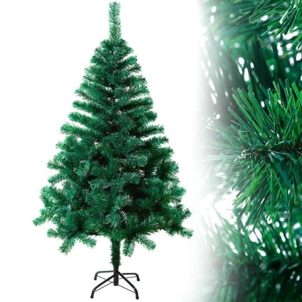 YRHOME Konstgjord julgran 180 cm Grön julgran PVC-julgran Konstgjord gran Juldekorationsställ ingår