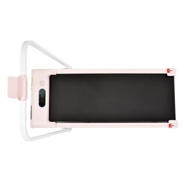 YRHOME 2 i 1 rosa löpband för hemmakontor med fjärrkontroll LED-skärm Bluetooth-högtalare Telefonhållare