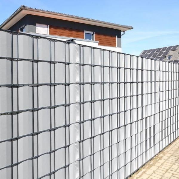 YRHOME PVC Sekretessremsor 260 m grått ark dubbelstångsmatta för staket Blixtsnabb leverans