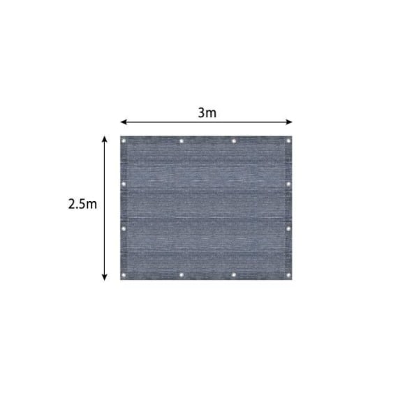 YRHOME HDPE Markismatta Vattentät Campingmatta Tältmatta med stakar 2,5x3m