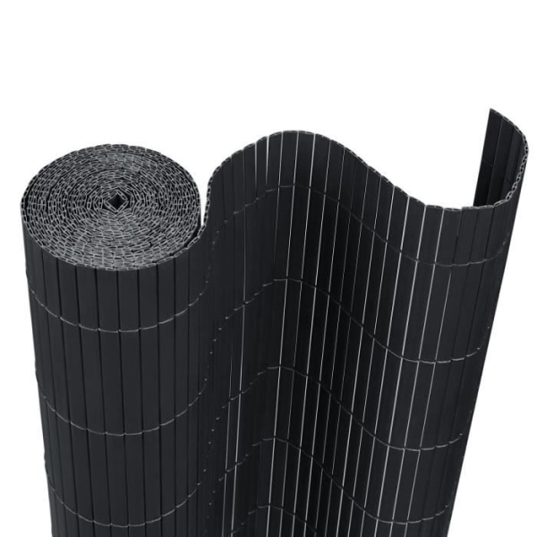 YRHOME PVC insynsskyddsmatta - trädgårdsbalkongstaket - 160x400cm - antracitvit
