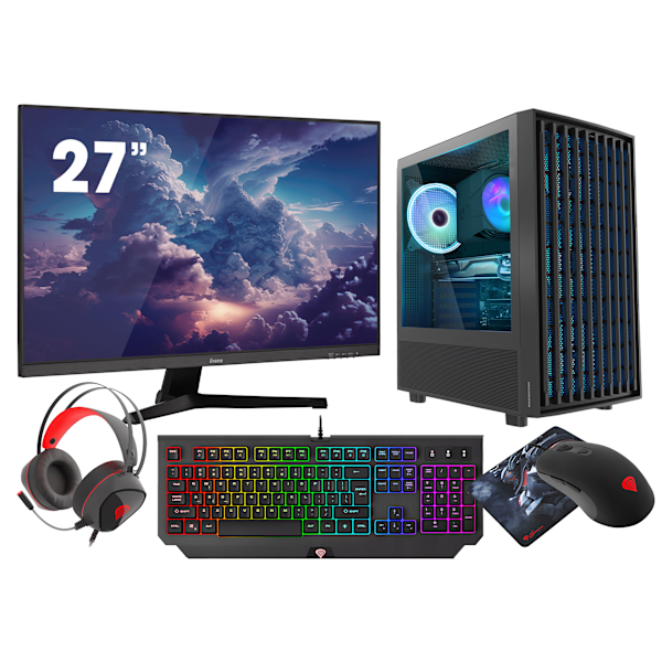 VIST Speldator BREEZE PC Gaming Ryzen 7 3700X - RAM 32GB - RTX 4060Ti - SSD 1TB M.2 - WIFI - 27" - Windows 11 Pro