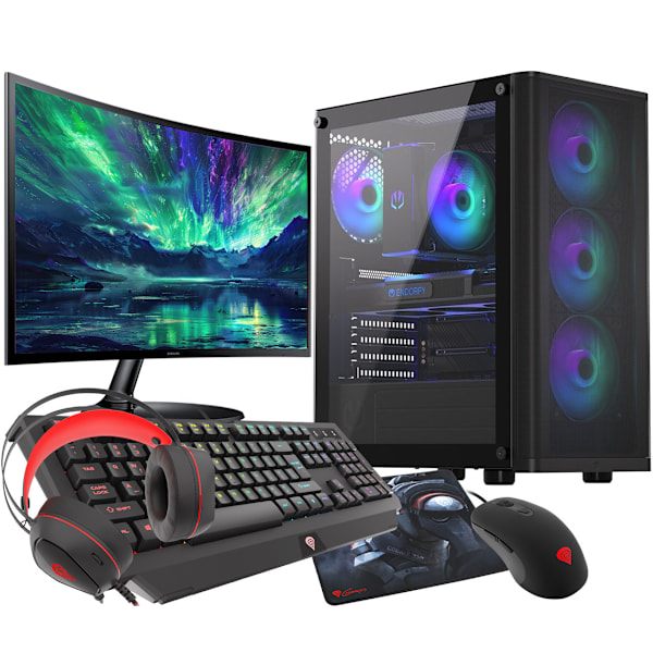 VIST Speldator VENTUM PC Gaming Ryzen 9 5900X - RAM 32GB - RTX 4060 - SSD 1TB M.2 - WIFI - 27" - Windows 11 Pro