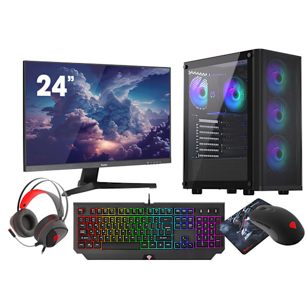 VIST Gaming Ryzen 7 5700G - RAM 32GB - RX VEGA - SSD 1TB M.2 - WIFI - 24" - W11