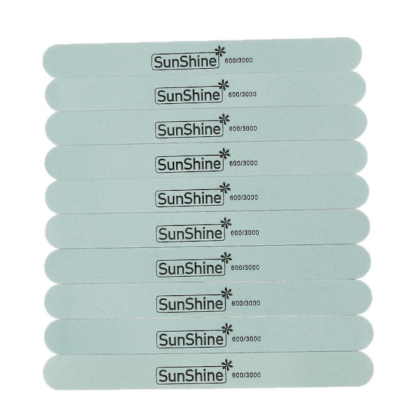 2x10st Nagelkonst Manikyrspets Polerbuffert Slipning Sandning Bl