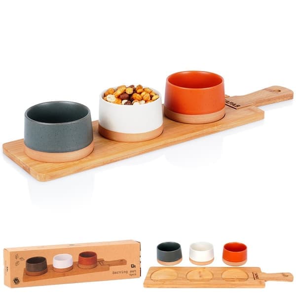 Keraamiset tarjoilukulhot 48 cm 4 kpl