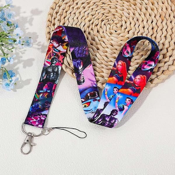 Anime Kpop Dæmonjægere Lanyard Kortholder Halsrem Nøglering Gave til Studerende Venner