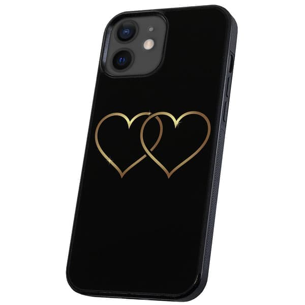 iPhone 11 - Deksel/Mobildeksel Doble Hjerter flerfarget