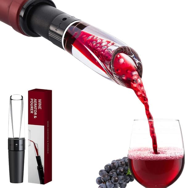 Vinaerator - Premium vinkaraffel med av/på-funksjon