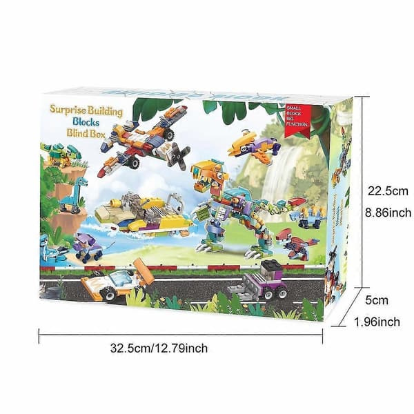 Nedtelling til jul Dinosaur Blind Box Adventskalender - T-Rex Dinosaur Leketøysett for Barn