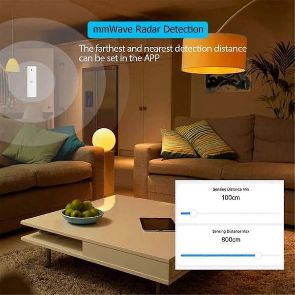 Tuya Zigbee mmwave Radar Mennesker 5.8G Smart Tilstedeværelsesdetektor Afstand Lyssensor til Smart Hjemmeautomatisering