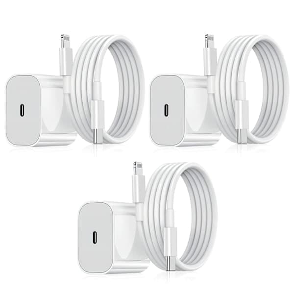 iPhone - Kabel - 20W USB-C - Hurtiglader Hvit 1. Kabel 1. Kabel 1st kabel