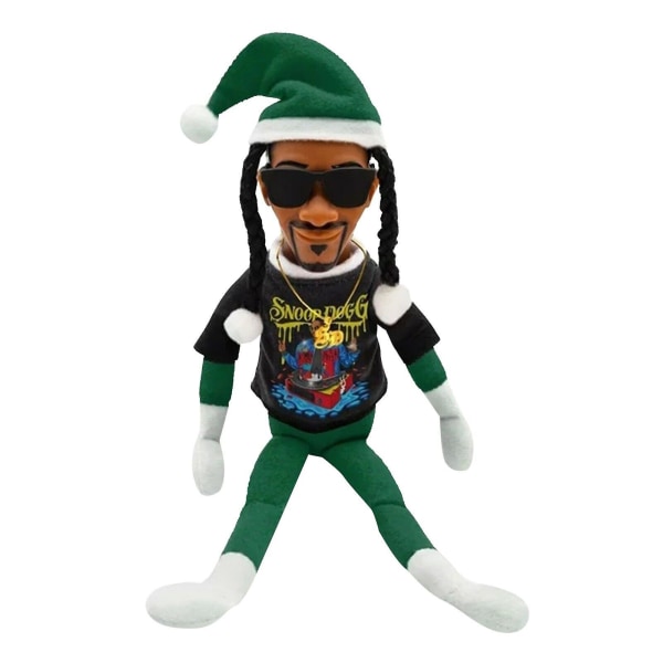 Snoop On The Stoop - Snoop Dogg Docka Julplyschfigur Leksak Ornament Present Dog green