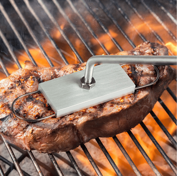 Grillmerker i jern for kjøtt, biff og hamburgere