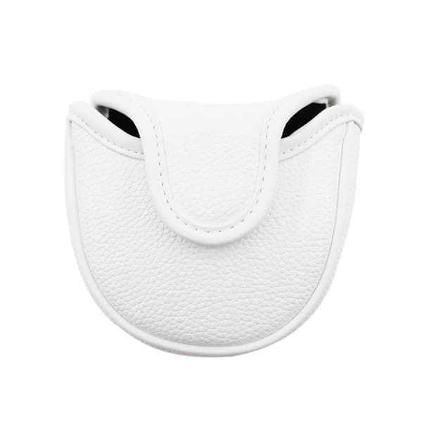 Magnetisk Mallet Putter Cover, Universal Pasform Beskyttende Hovedcover til Golftilbehør, Sort Hvid Mulighed Hvid white