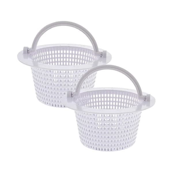 Ersättningskorg för poolskimmer (2-pack) - pool ovan mark genom vägg SkimmerBY White