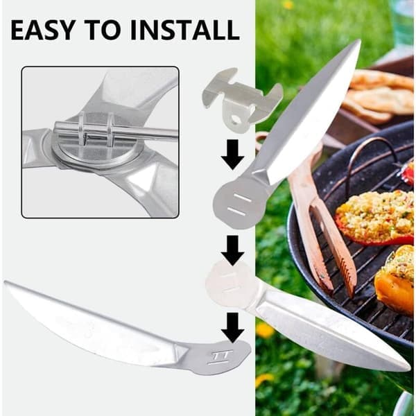 22-1/2 tommer One-Touch rengøringssystem sæt til 57 cm Weber kuglegrill reservedele kompatibel med Weber reservedele 7444
