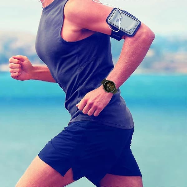 Suunto 9 Baro/9 Spartan/9 GPS Urrem til mænd Nate Rustfrit Stål Komfortabel GPS Urrem Silikone Materiale Sort A9 Black A9