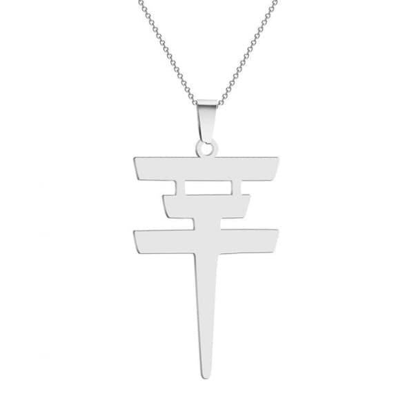 Halskæder i rustfrit stål Tokio Hotel Logo Hængende Bill Kaulitz Grøn