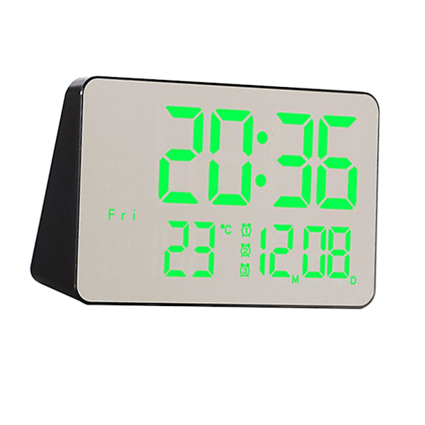 12/24h väckarklocka LED-skärm USB snooze-funktion bordsskiva sovrum