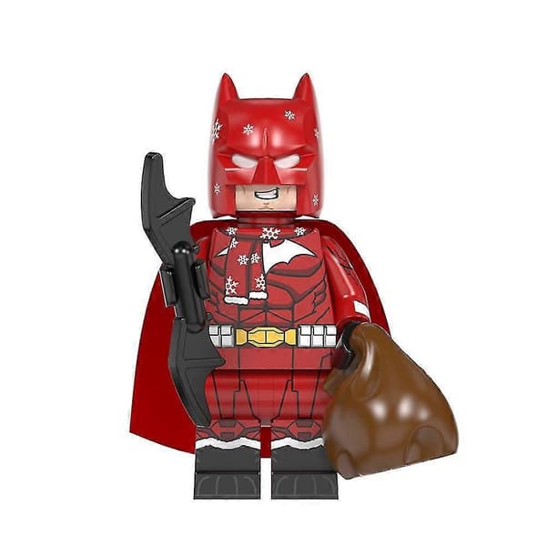 8 st Superman Batman Thanos Figur Monterad Mini Byggkloss Leksak För Barn Present