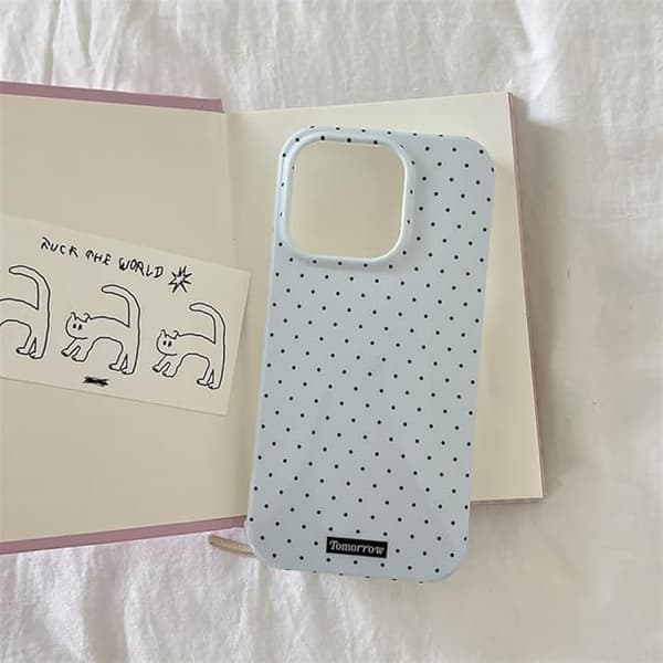 Kompatibel med iPhone 13/14 Skal, Sweet Mode Pricky Design, Mjukt TPU Slim Skyddsfodral Blå iPhone14 pro Blue