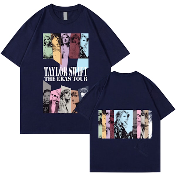 Taylor Swift -fanipaita Painettu T-paita Paita Pusero Aikuisten kokoelma Taylor Swift T-paita Unisex navy blue M