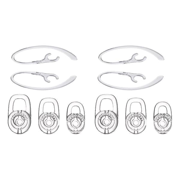 10x silikone ørepropper med 360-graders roterende ørekrog til Plantronics M70