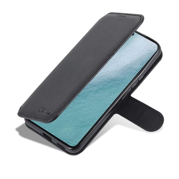 SKALO Samsung S22+ AZNS Premium Cut Pung etui - Sort Sort Sort