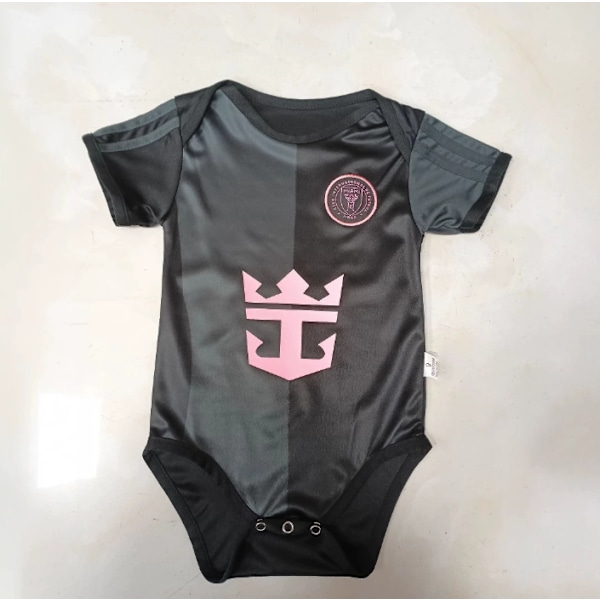2526 Uusi BB-puku ryömintäpuku - Jersey pojille ja tytöille, mukava ja hengittävä Black Size 9 (6-12 months)