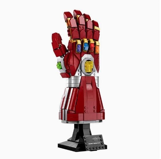 Marvel Infinity Gauntlet Sett Samleobjekt Nanometerhanske med Infinity Stones, Byggesett, Avengers Gaveidé for Voksne og Tenåringer Nanometer Glove