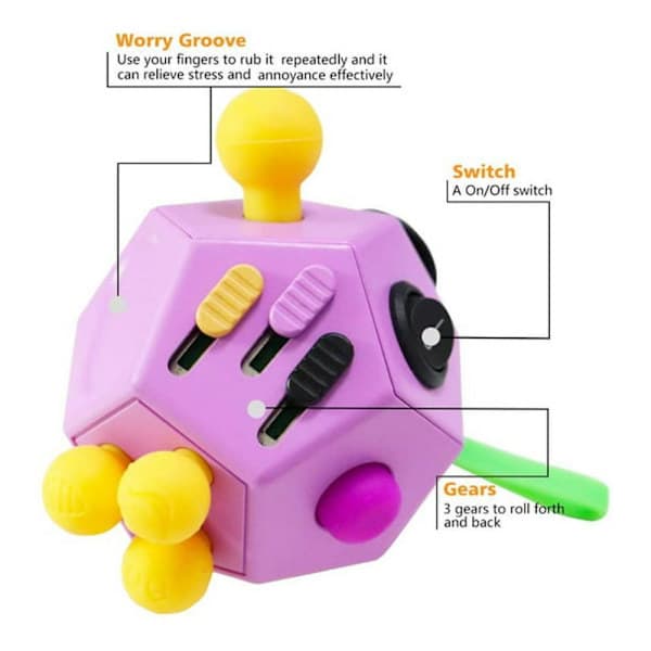 Finger Cube Fidget Leke - Stresslindring og pedagogisk spill for barn og voksne