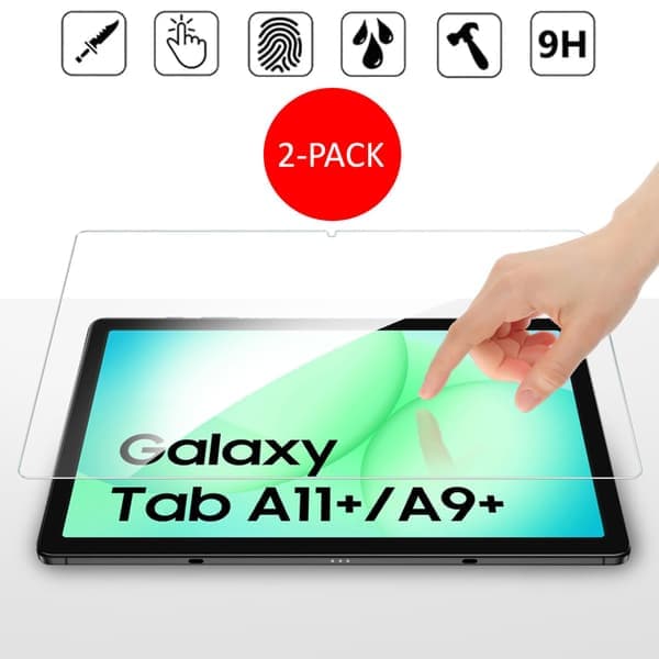 2KPL 1SWEDEN Samsung Galaxy Tab A11+ näytönsuoja karkaistu lasi 9H läpinäkyvä