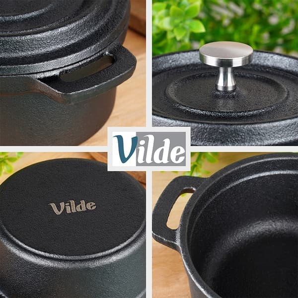 Serveringsgryte i støpejern med lokk CAST LINE 10 cm, 250 ml - FF - 108
