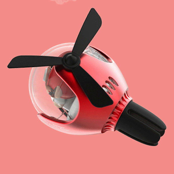 Flyvende Kugle Bil Aroma Diffuser Bil Luftfriskere Ventilationsclips Luftudtag Ventilationsfriskere Red
