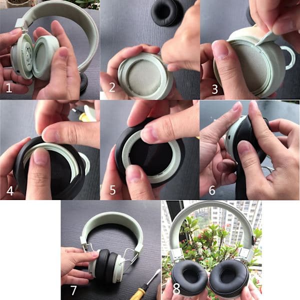 70mm Universelle Øreputer til Hodetelefoner Erstatning for Urbanears Plattan ADV