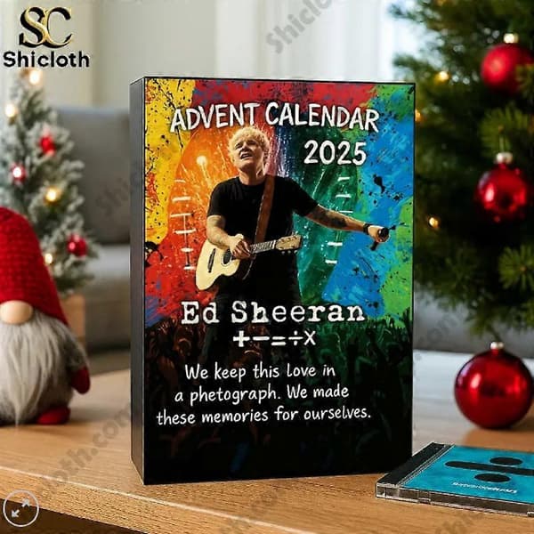 Ed Sheeran Adventskalender Blind Box - Juletre Akryl Anheng Dekorasjon