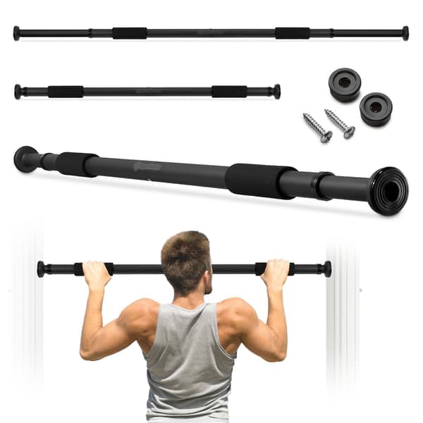 HyperMotion Justerbar Pull-Up Bar 80-130 cm, 150 kg, Sort