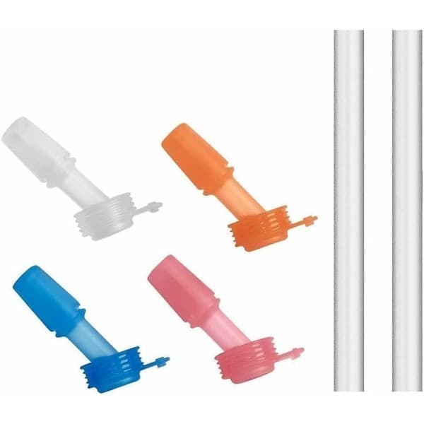 Sugrör i silikon: Passar alla Camelbak Eddy Kids vattenflaskor och sugrör (Färg: Vit)