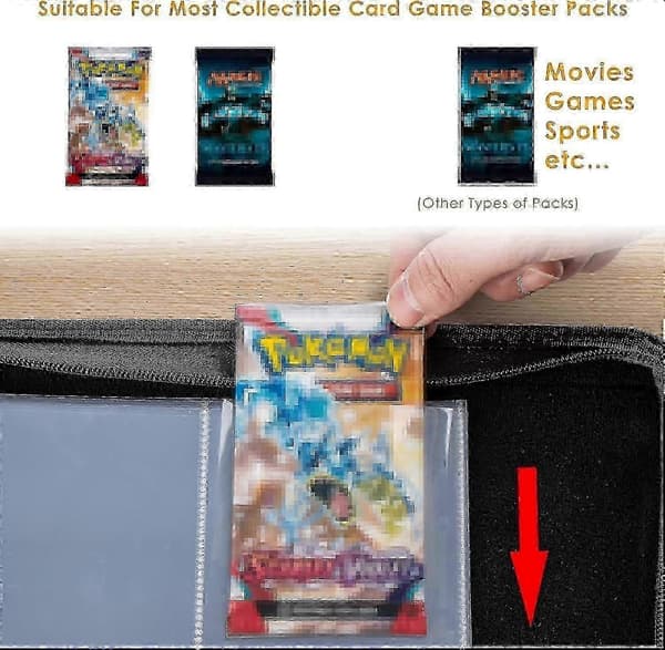 Booster Pack -kansio – Sisältää 48 Booster Pack -pakkausta, 4-taskuinen esittelykansio 12 suojataskulla KM